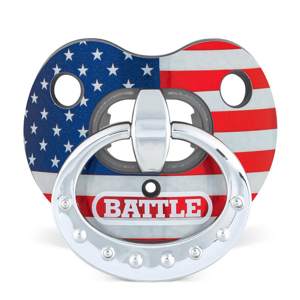 "Binky" Chrome Oxygen Football Mouthguard by Battle Sports
