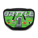 Neon Green Racing Football Back Plate by Battle Sports