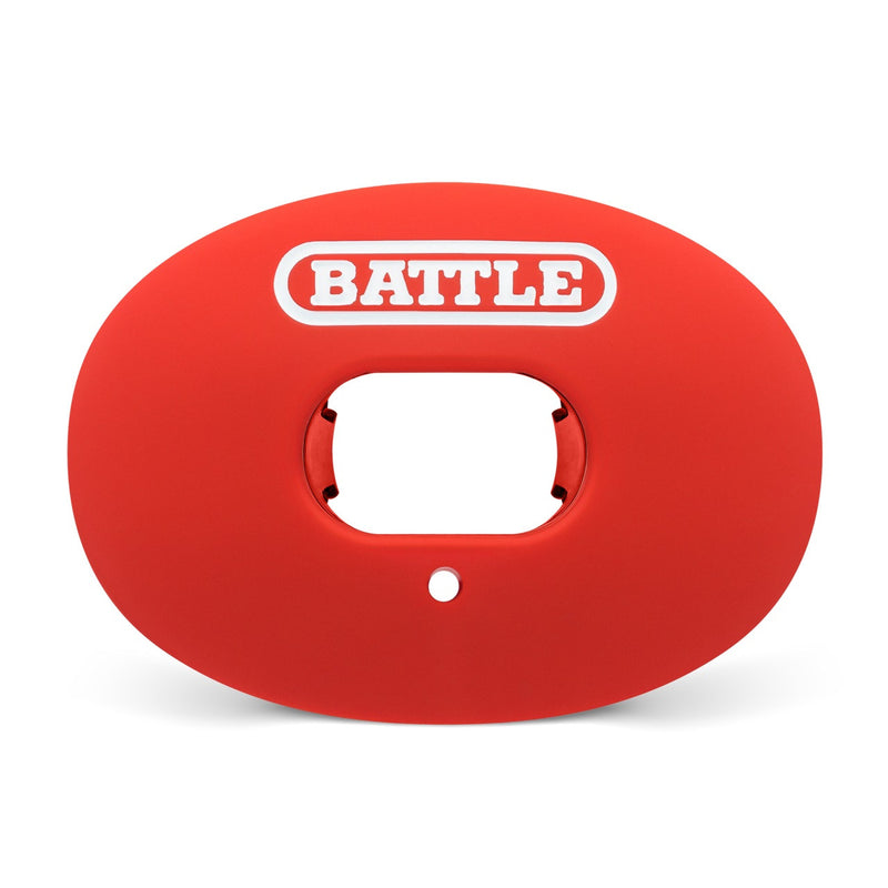 Red: Oxygen Convertible Strap Football Mouthguard by Battle Sports