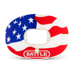 "American Flag 2.0" Chrome Oxygen Football Mouthguard by Battle Sports