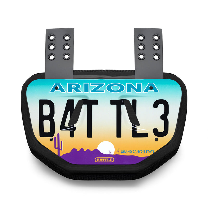 Arizona Plate Football Back Plate - Adult by Battle Sports