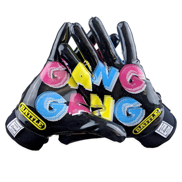 Gang Gang Receiver Football Gloves by Battle Sports