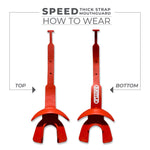 "American Flag" Speed Football Mouthguard with Connected Thick Strap by Battle Sports