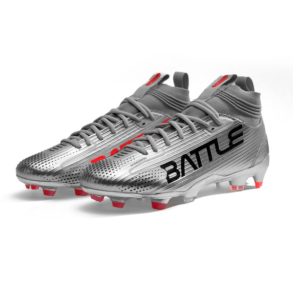 Silver AstroFly LE Cleats by Battle Sports