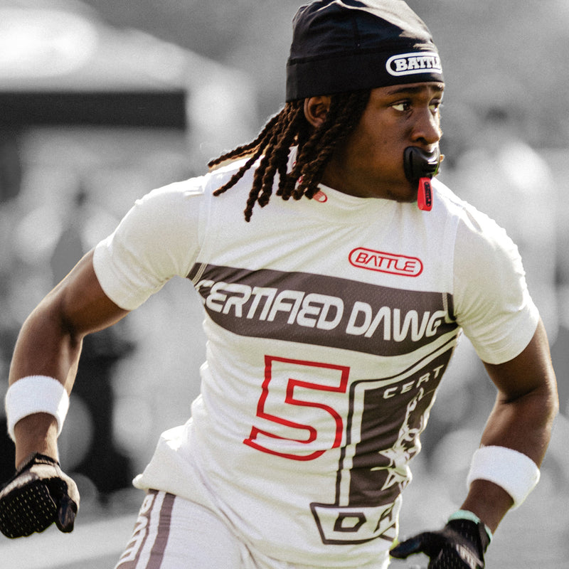 Black
White
Neon Green
Pink
Speedtab F7 Football Mouthguard by Battle Sports