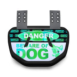 Iridescent Beware of Dog Football Back Plate - Adult by Battle Sports