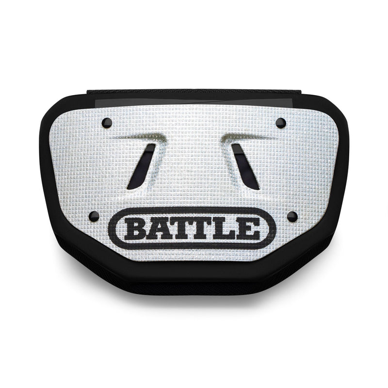 Silver Diamond Football Back Plate by Battle Sports