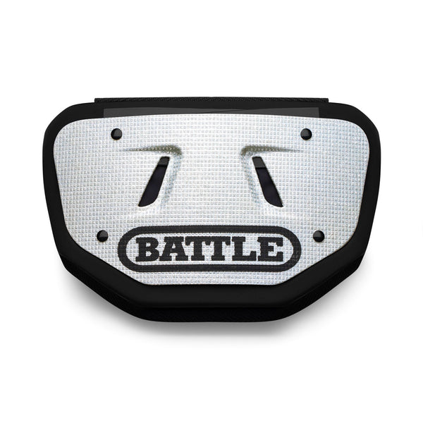 Silver Diamond Football Back Plate by Battle Sports