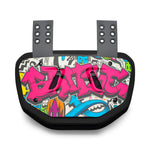 Graffiti Football Back Plate by Battle Sports