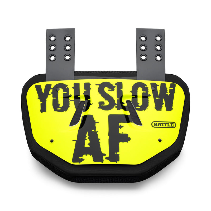 Slow AF Football Back Plate by Battle Sports