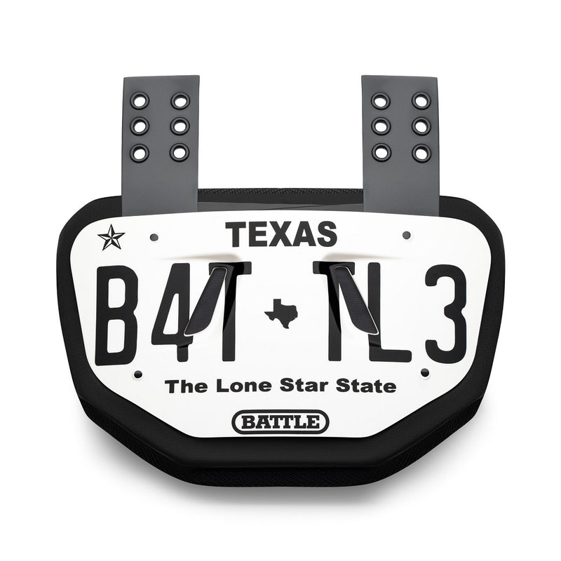 Texas Plate Football Back Plate - Adult by Battle Sports