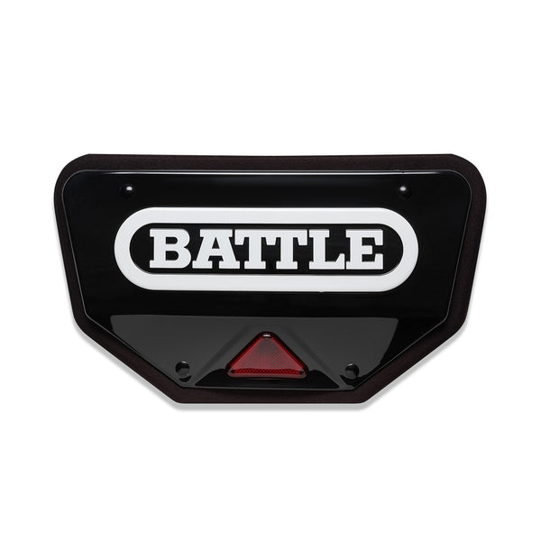 Black Defender Pro Football Back Plate by Battle Sports