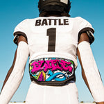 Graffiti Football Back Plate by Battle Sports