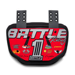 Red Racing Football Back Plate by Battle Sports