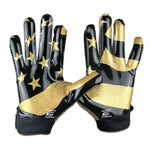 USA Glitter Doom Receiver Football Gloves by Battle Sports