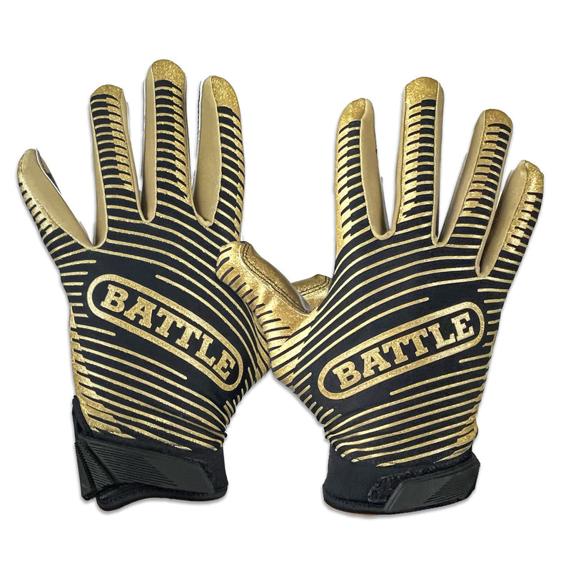 USA Glitter Doom Receiver Football Gloves by Battle Sports