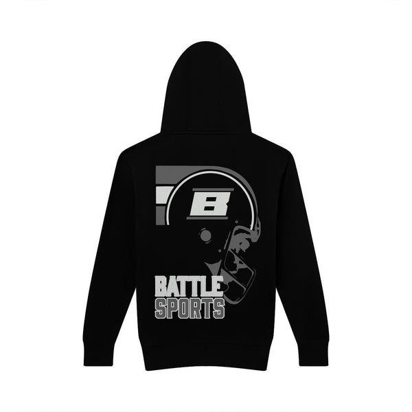 Black B Helmet Hoodie - Adult by Battle Sports
