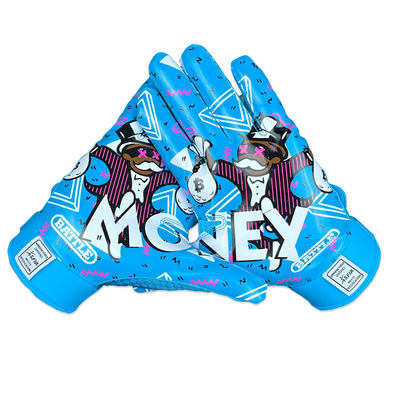 Money Man 2.0 Receiver Football Gloves by Battle Sports