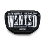 Black Wanted Chrome Football Back Plate by Battle Sports