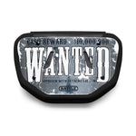 Silver Wanted Chrome Football Back Plate by Battle Sports
