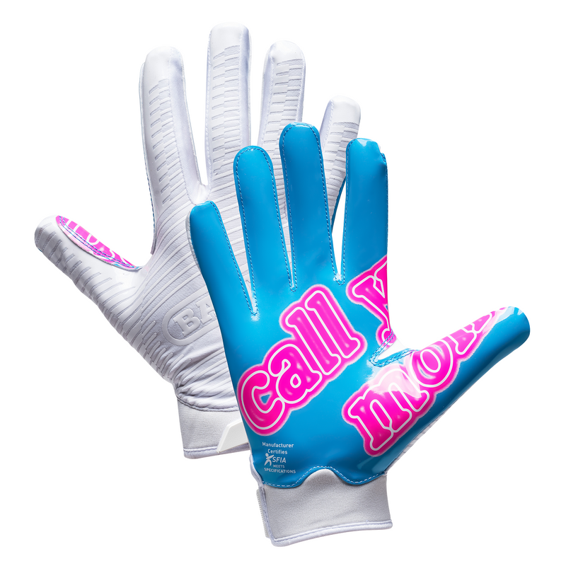 Call Your Mom Doom Receiver Football Gloves by Battle Sports