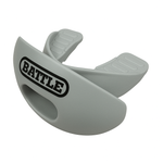 Silver: Oxygen Convertible Strap Football Mouthguard by Battle Sports